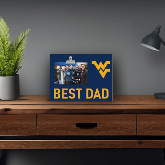 Fan Creations Best Dad NCAA West Virginia University Clip Frame