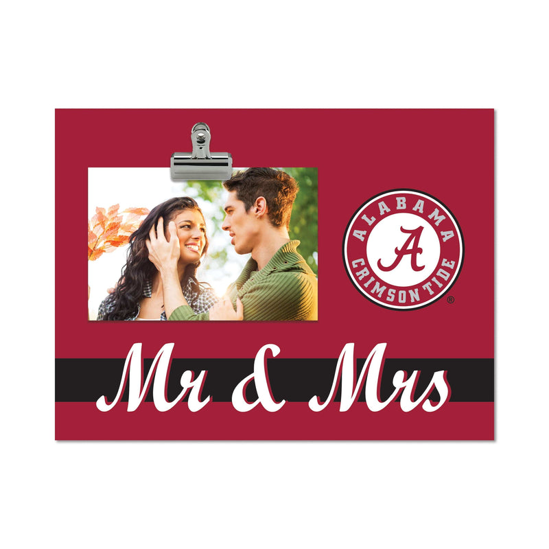 Load image into Gallery viewer, Fan Creations Brightline Mr. and Mrs. NCAA University of Alabama Clip Frame
