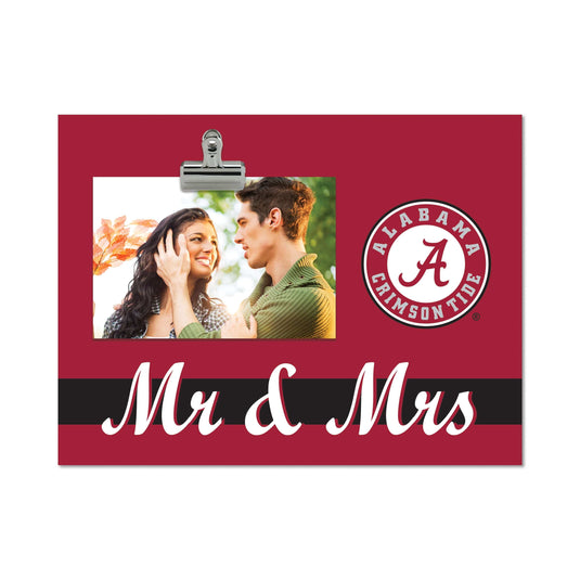 Fan Creations Brightline Mr. and Mrs. NCAA University of Alabama Clip Frame