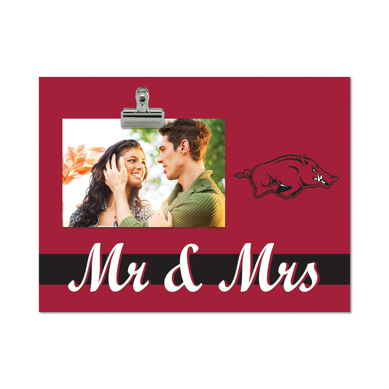 Load image into Gallery viewer, Fan Creations Brightline Mr. and Mrs. NCAA University of Arkansas Clip Frame
