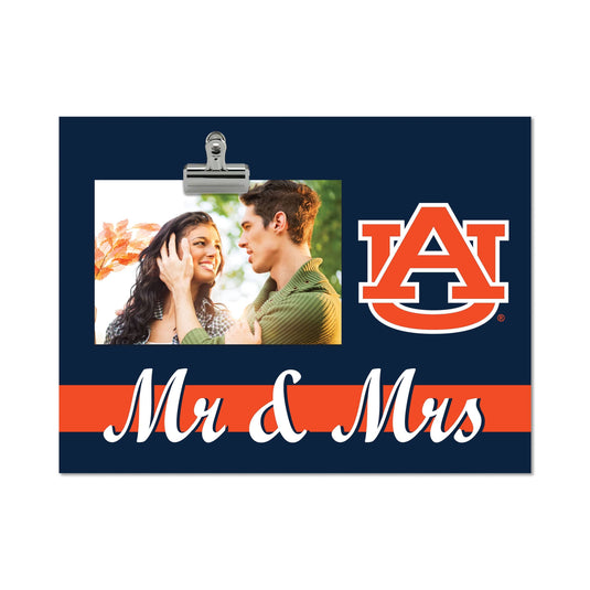 Fan Creations Brightline Mr. and Mrs. NCAA Auburn University Clip Frame