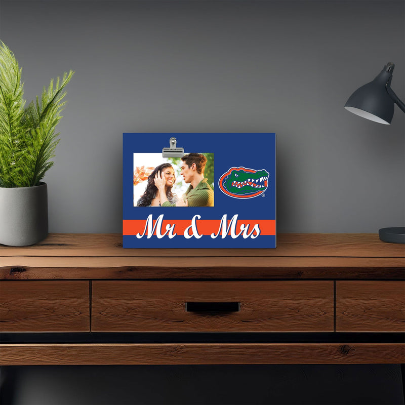 Load image into Gallery viewer, Fan Creations Brightline Mr. and Mrs. NCAA University of Florida Clip Frame

