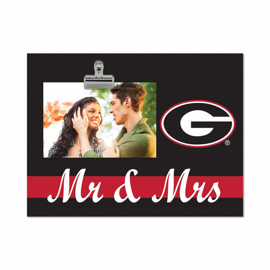 Fan Creations Brightline Mr. and Mrs. NCAA University of Georgia Clip Frame