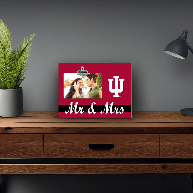 Load image into Gallery viewer, Fan Creations Brightline Mr. and Mrs. NCAA Indiana University Clip Frame
