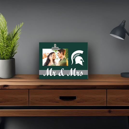 Fan Creations Brightline Mr. and Mrs. NCAA Michigan State University Clip Frame