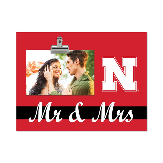 Fan Creations Brightline Mr. and Mrs. NCAA University of Nebraska Clip Frame