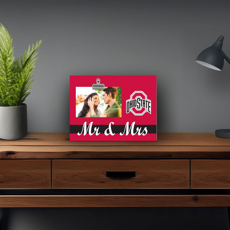 Load image into Gallery viewer, Fan Creations Brightline Mr. and Mrs. NCAA Ohio State University Clip Frame
