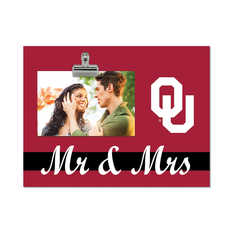 Load image into Gallery viewer, Fan Creations Brightline Mr. and Mrs. NCAA University of Oklahoma Clip Frame
