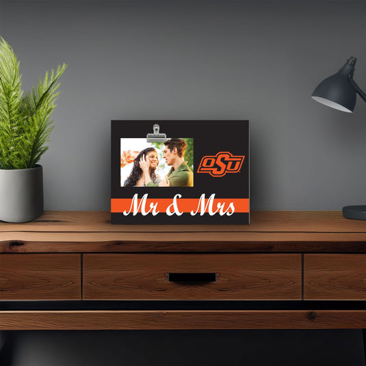 Fan Creations Brightline Mr. and Mrs. NCAA Oklahoma State University Clip Frame
