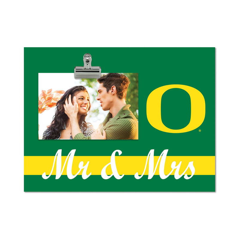 Load image into Gallery viewer, Fan Creations Brightline Mr. and Mrs. NCAA University of Oregon Clip Frame
