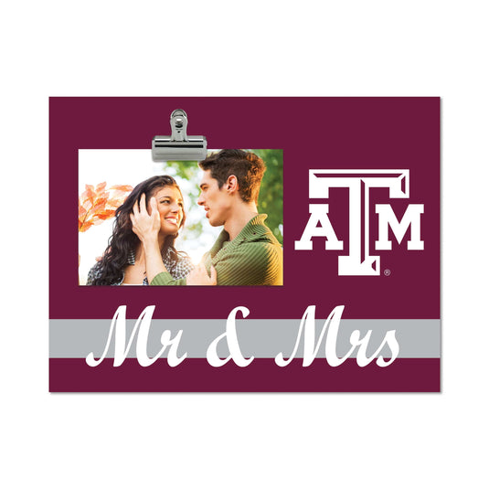Fan Creations Brightline Mr. and Mrs. NCAA Texas A&M University Clip Frame
