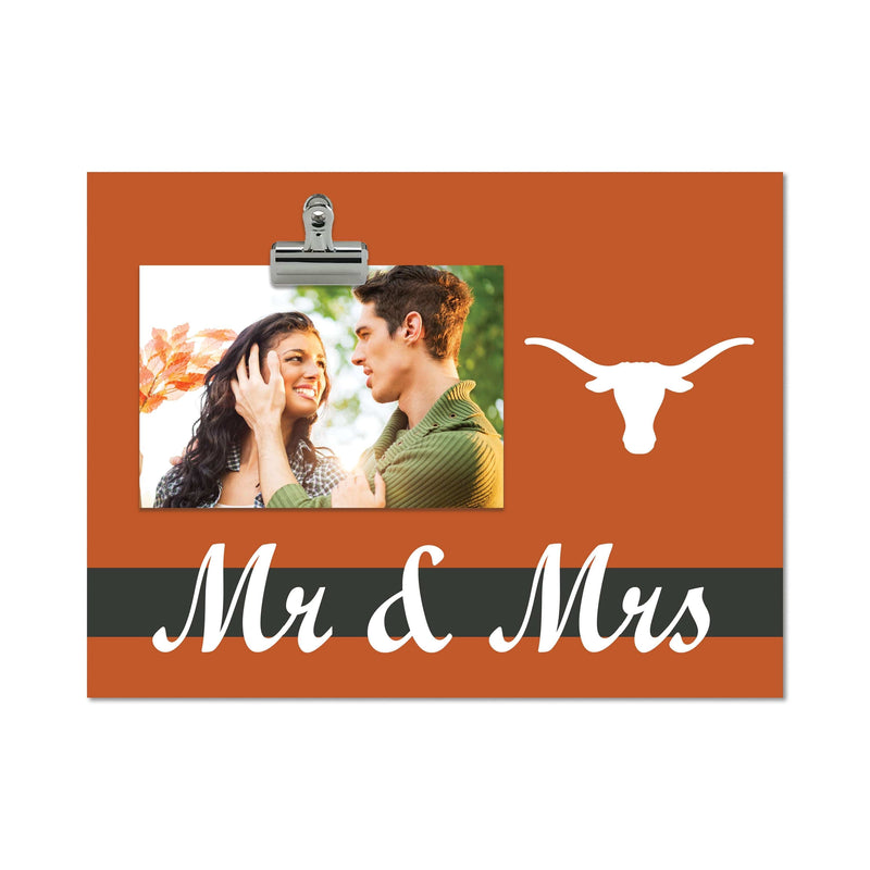 Load image into Gallery viewer, Fan Creations Brightline Mr. and Mrs. NCAA University of Texas Clip Frame
