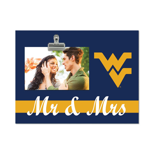 Fan Creations Brightline Mr. and Mrs. NCAA West Virginia University Clip Frame