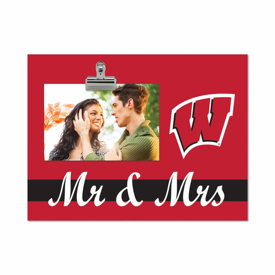 Fan Creations Brightline Mr. and Mrs. NCAA University of Wisconsin Clip Frame