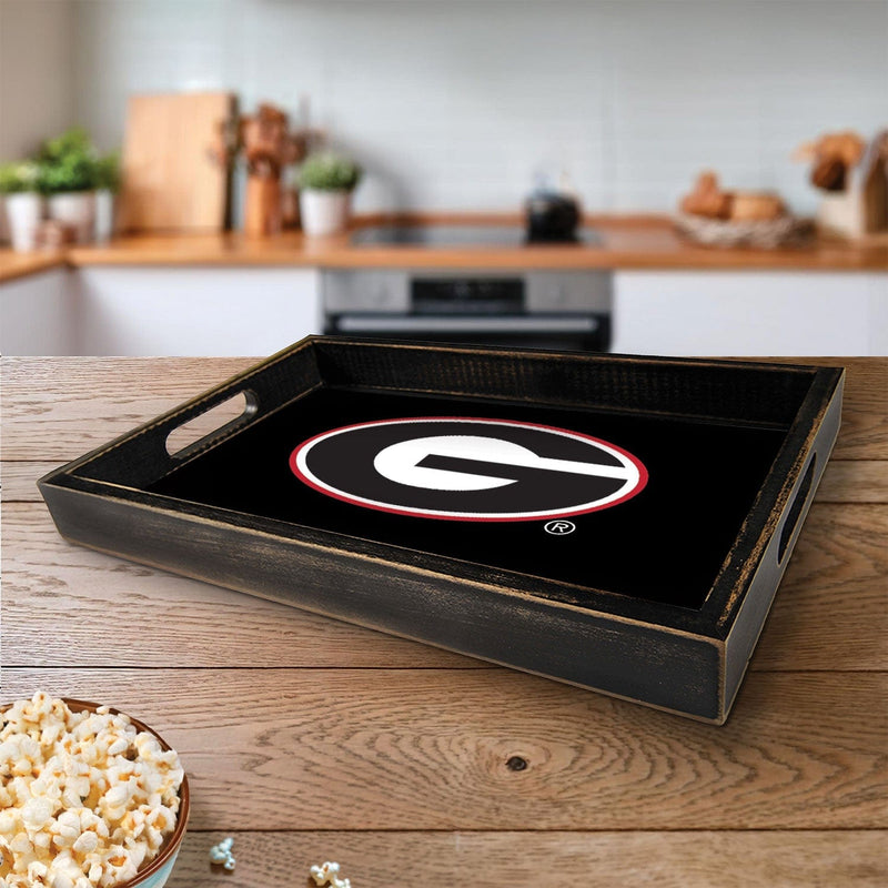 Load image into Gallery viewer, Fan Creations Brightline NCAA University of Georgia Logo Serving Tray
