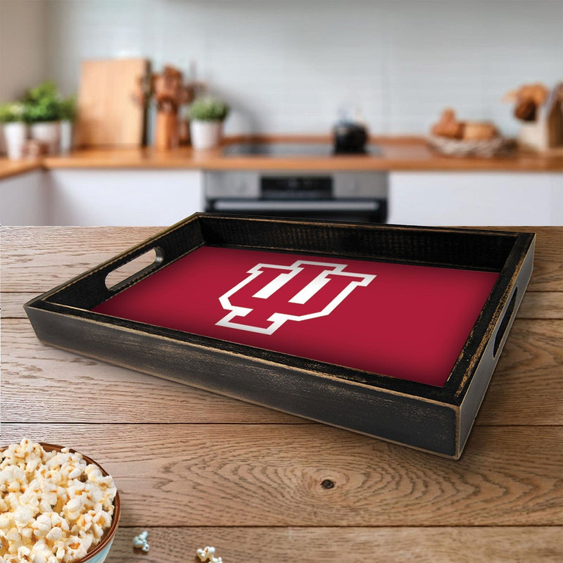 Load image into Gallery viewer, Fan Creations Brightline NCAA Indiana University Logo Serving Tray

