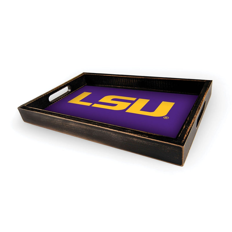 Load image into Gallery viewer, Fan Creations Brightline NCAA LSU Logo Serving Tray

