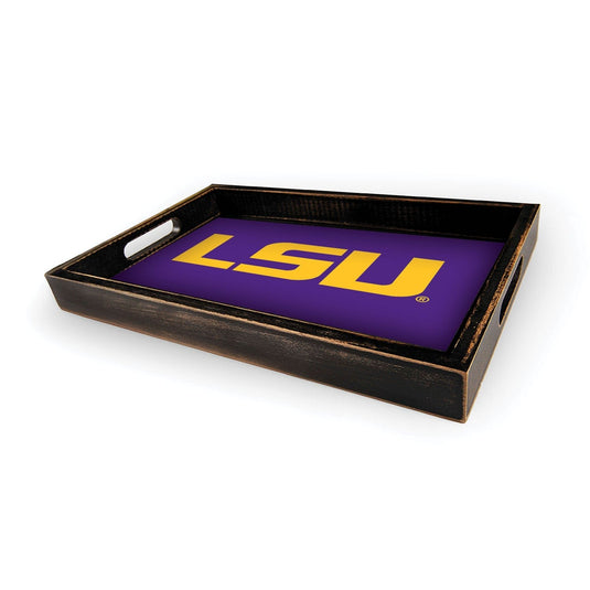 Fan Creations Brightline NCAA LSU Logo Serving Tray