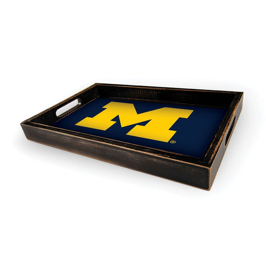 Fan Creations Brightline NCAA University of Michigan Logo Serving Tray