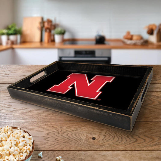 Fan Creations Brightline NCAA University of Nebraska Logo Serving Tray