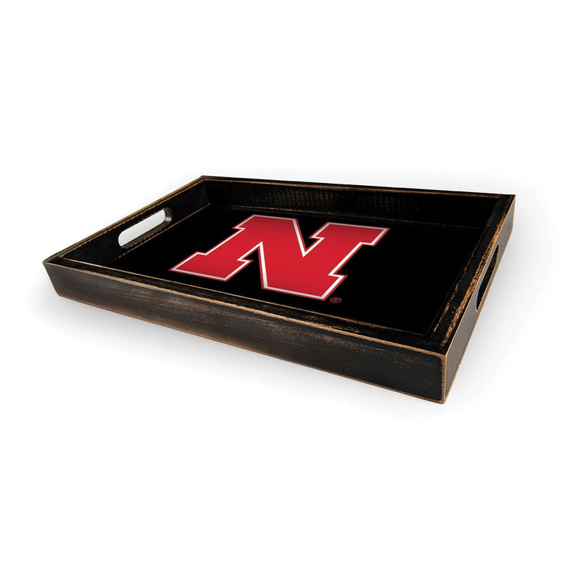 Load image into Gallery viewer, Fan Creations Brightline NCAA University of Nebraska Logo Serving Tray
