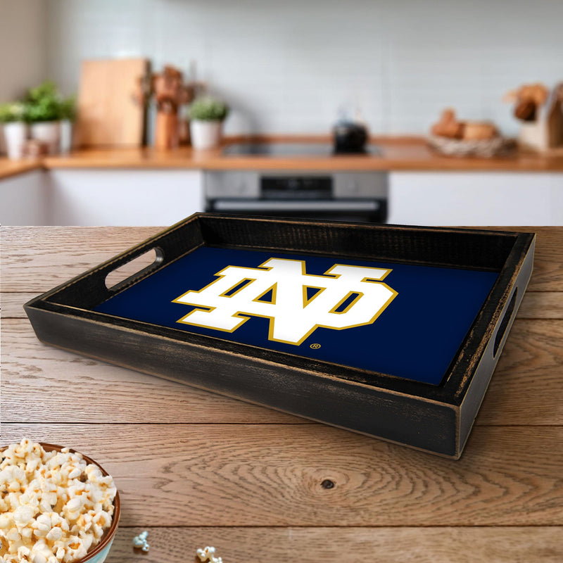 Load image into Gallery viewer, Fan Creations Brightline NCAA University of Notre Dame Logo Serving Tray

