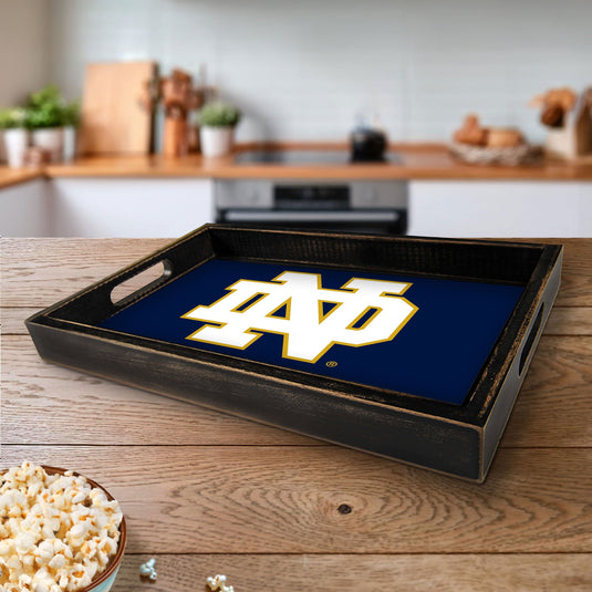 Fan Creations Brightline NCAA University of Notre Dame Logo Serving Tray