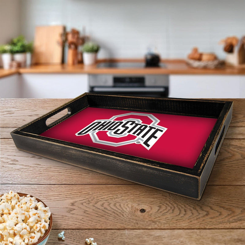 Load image into Gallery viewer, Fan Creations Brightline NCAA Ohio State University Logo Serving Tray
