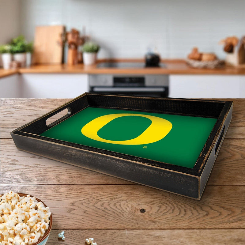 Load image into Gallery viewer, Fan Creations Brightline NCAA University of Oregon Logo Serving Tray

