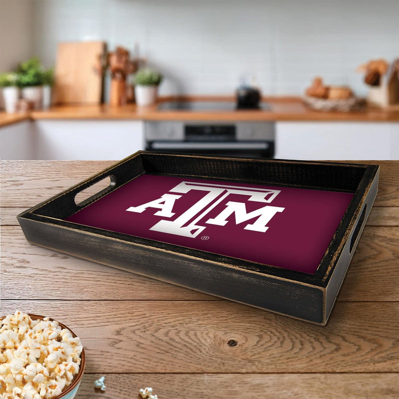 Load image into Gallery viewer, Fan Creations Brightline NCAA Texas A&amp;M University Logo Serving Tray
