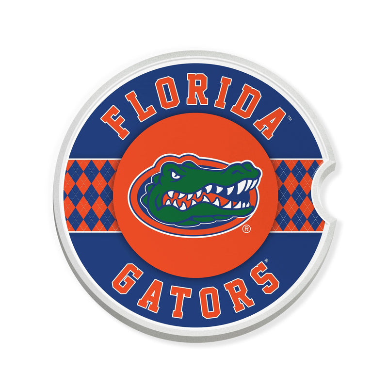 Load image into Gallery viewer, Fan Creations University of Florida Argyle Ceramic Car Coaster - 2 Pack
