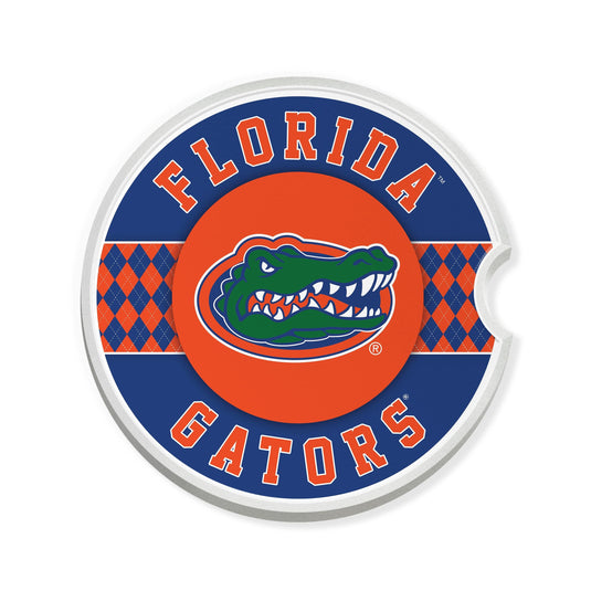 Fan Creations University of Florida Argyle Ceramic Car Coaster - 2 Pack