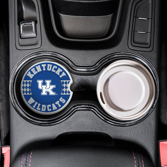 Fan Creations University of Kentucky Argyle Ceramic Car Coaster - 2 Pack