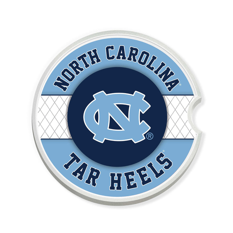 Load image into Gallery viewer, Fan Creations University of North Carolina at Chapel Hill Argyle Ceramic Car Coaster - 2 Pack

