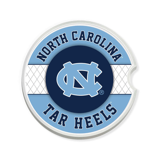 Fan Creations University of North Carolina at Chapel Hill Argyle Ceramic Car Coaster - 2 Pack