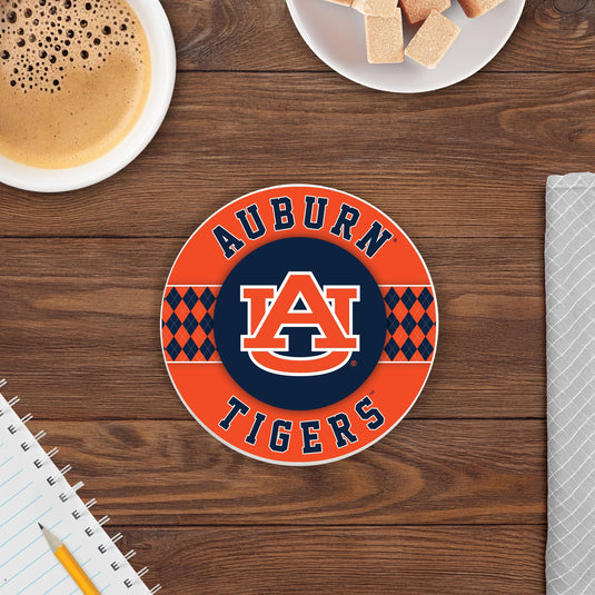Fan Creations coaster NCAA - Auburn University 4 inch Ceramic Argyle Coaster