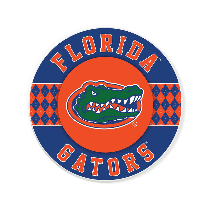 Load image into Gallery viewer, Fan Creations coaster NCAA - University of Florida 4 inch Ceramic Argyle Coaster
