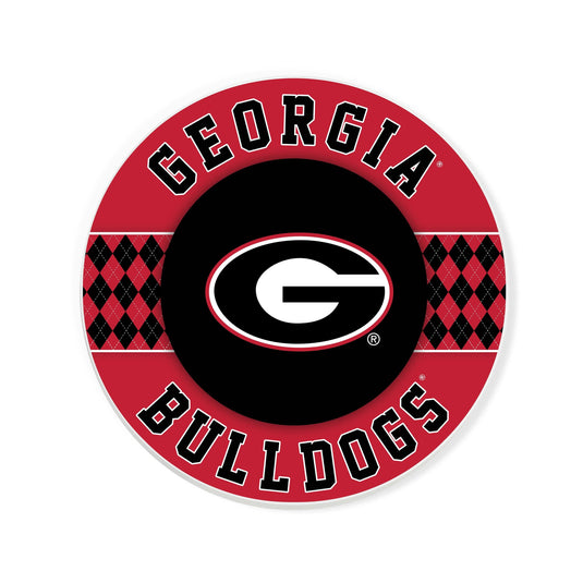 Fan Creations coaster NCAA - University of Georgia 4 inch Ceramic Argyle Coaster