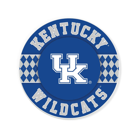 Fan Creations coaster NCAA - University of Kentucky 4 inch Ceramic Argyle Coaster