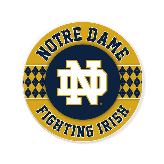 Fan Creations coaster NCAA - University of Notre Dame   4 inch Ceramic Argyle Coaster