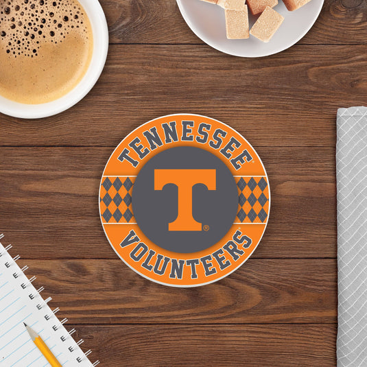 Fan Creations coaster NCAA - University of Tennessee  4 inch Ceramic Argyle Coaster
