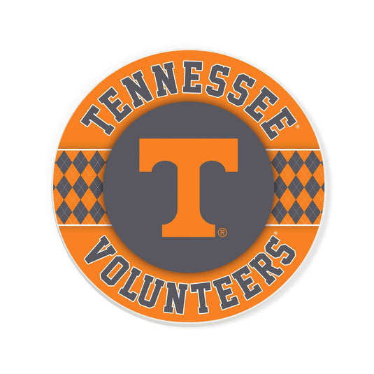 Fan Creations coaster NCAA - University of Tennessee  4 inch Ceramic Argyle Coaster