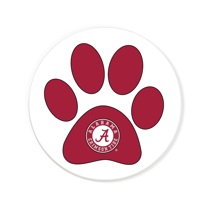 Load image into Gallery viewer, Fan Creations NCAA - University of Alabama 4 in Round Dog Paw Coaster
