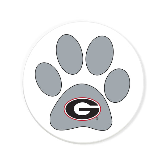 Fan Creations NCAA - University of Georgia 4 in Round Dog Paw Coaster