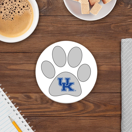 Fan Creations NCAA - University of Kentucky 4 in Round Dog Paw Coaster
