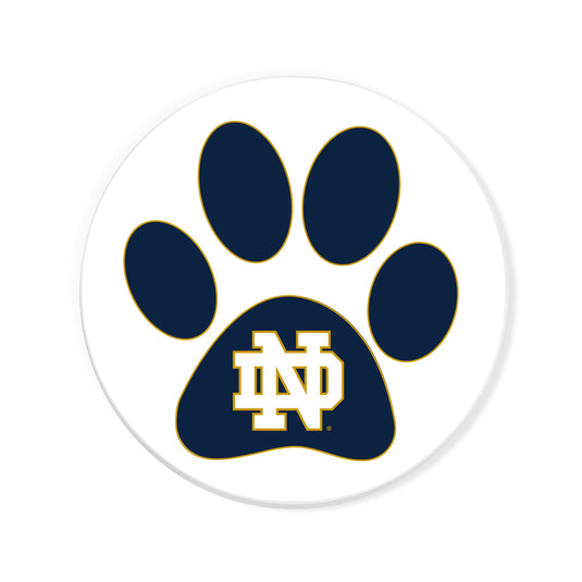 Fan Creations NCAA - University of Notre Dame 4 in Round Dog Paw Coaster