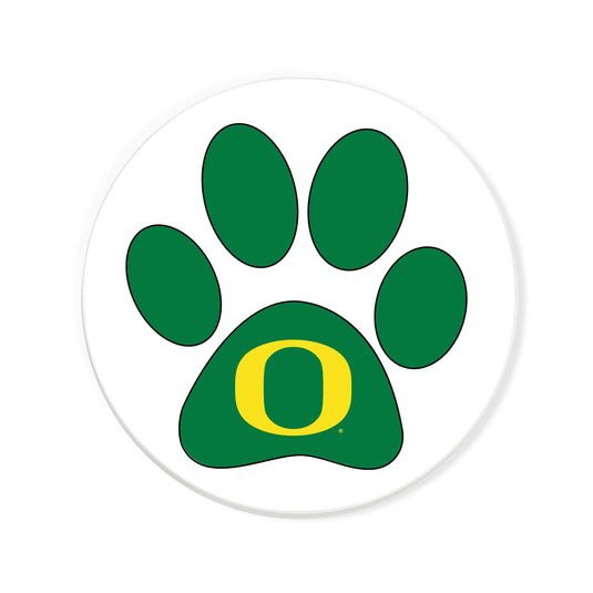 Fan Creations NCAA - University of Oregon 4 in Round Dog Paw Coaster