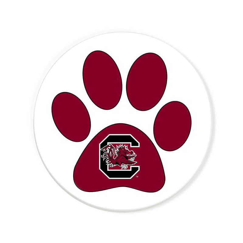 Load image into Gallery viewer, Fan Creations NCAA - University of South Carolina 4 in Round Dog Paw Coaster
