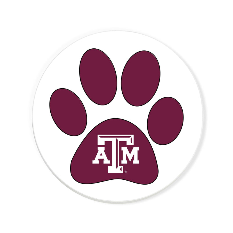 Load image into Gallery viewer, Fan Creations NCAA - Texas A&amp;M University 4 in Round Dog Paw Coaster
