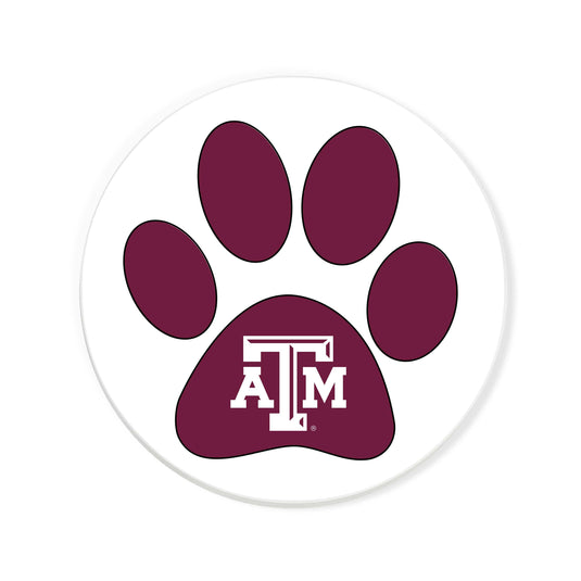 Fan Creations NCAA - Texas A&M University 4 in Round Dog Paw Coaster